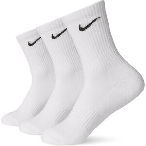 NWT Nike Unisex Everyday Lightweight Training Crew Socks 3 Pairs White/Black L